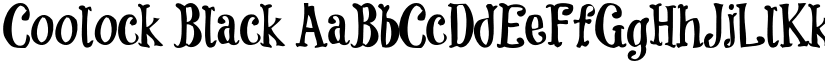 Coolock Black font