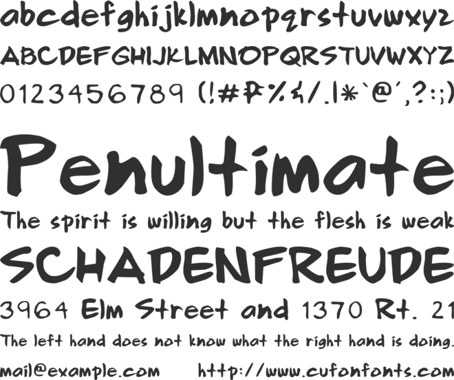 Smile Comix font preview