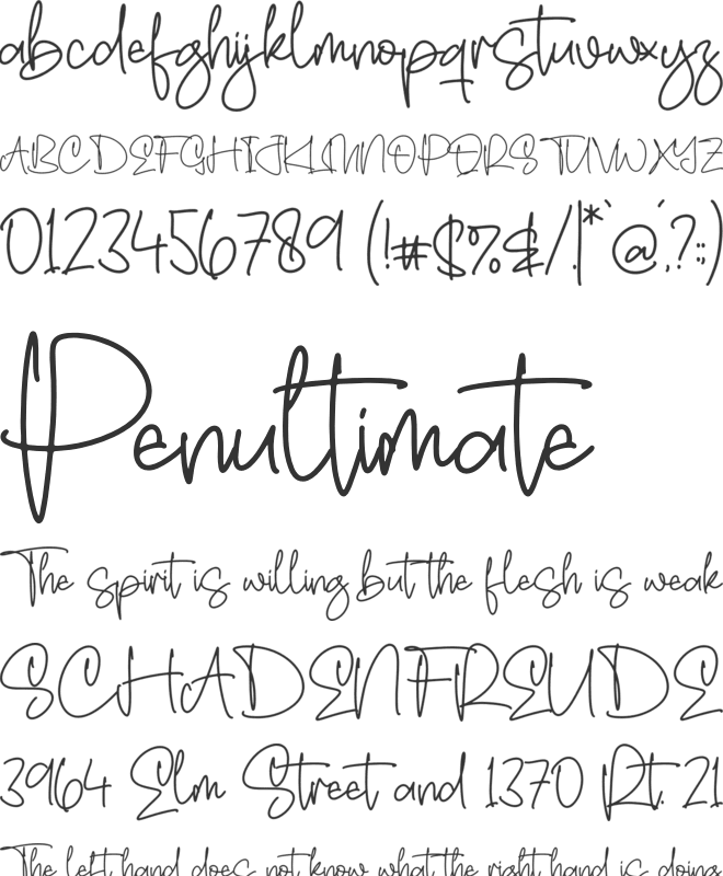 Jelyta Seema font preview