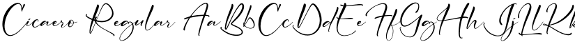 Cicaero Regular font