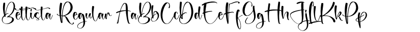 Bettista Regular font