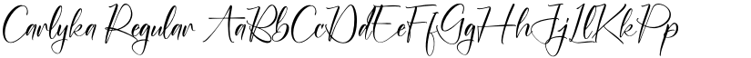 Carlyka Regular font