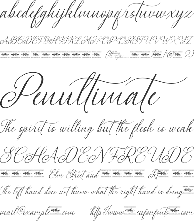 Feeling Together Personal Use font preview