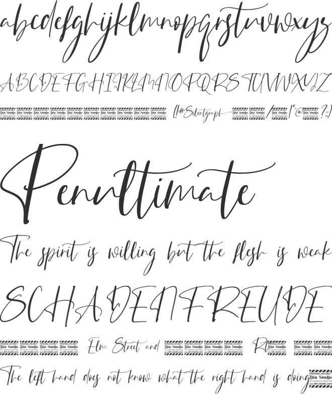Silentgraph Personal Use font preview