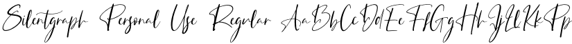 Silentgraph Personal Use Regular font