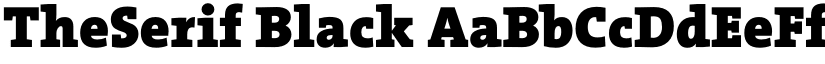 TheSerif Black font