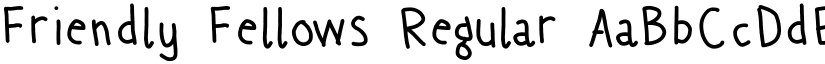 Friendly Fellows Regular font