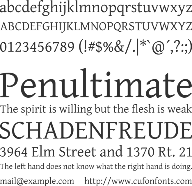 Capriola Buisiness font preview