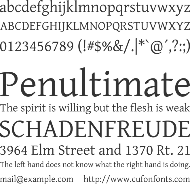 Capriola Buisiness font preview