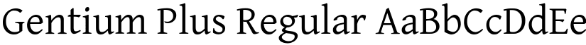 Gentium Plus Regular font