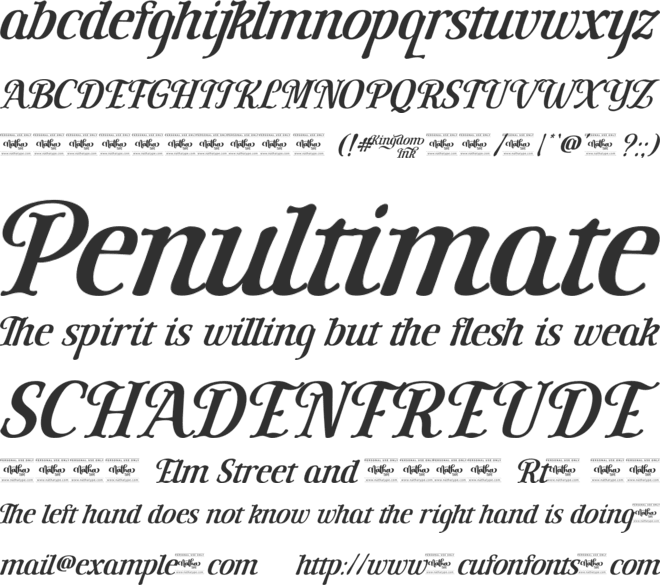 Kingdom Ink Personal Use font preview