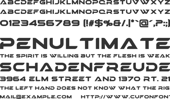 CANAVAR font preview