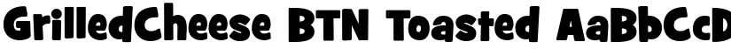 GrilledCheese BTN Toasted font