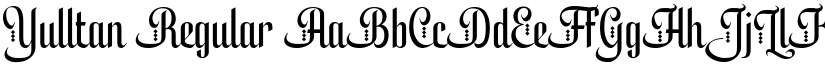 Yulltan Regular font
