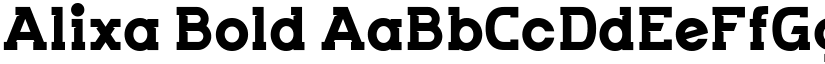 Alixa Bold font