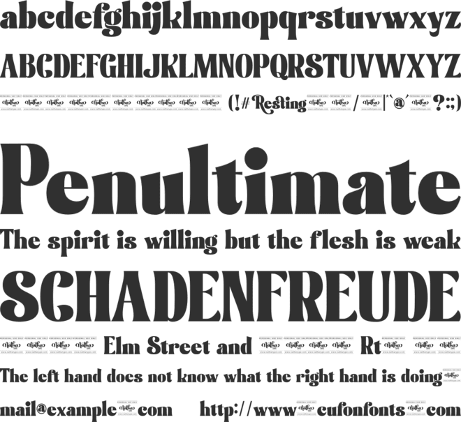 Resting Personal Use font preview