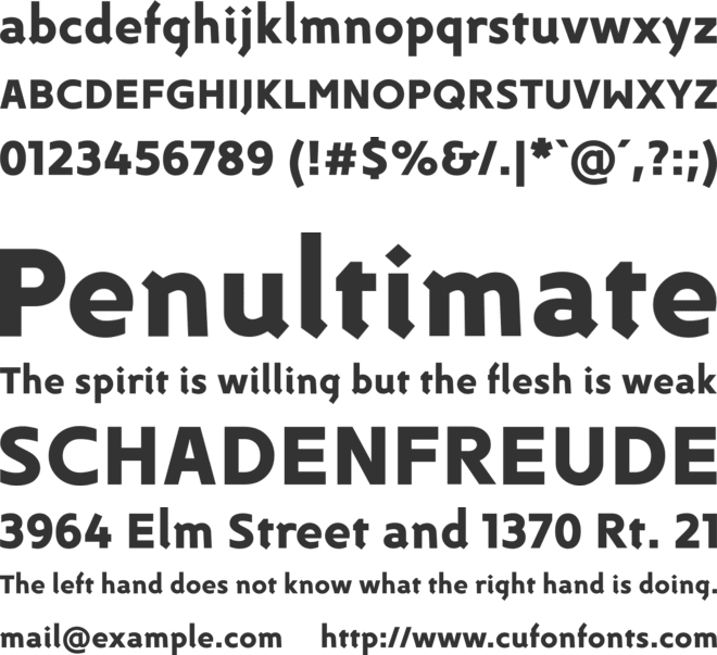 DeeDee Heavy font preview