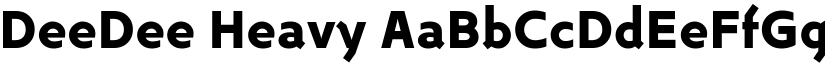 DeeDee Heavy font