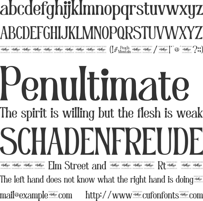 Peach Montain Personal Use font preview
