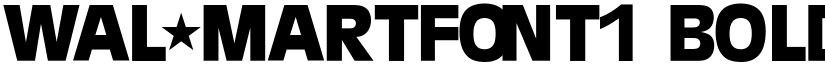 Wal+martfont1 Bold font
