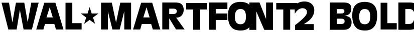 Wal+martfont2 Bold font