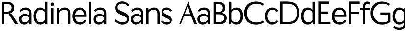 Radinela Sans font