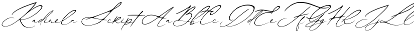 Radinela Script font