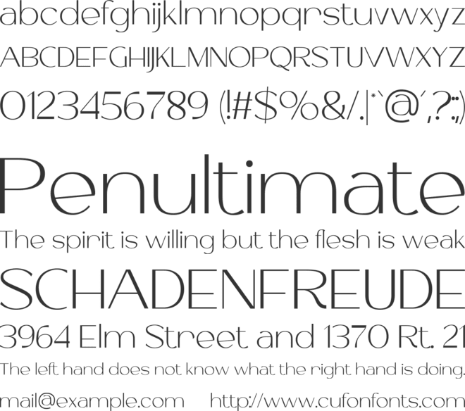 Shade Sans font preview