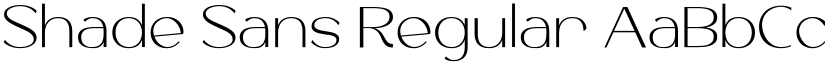 Shade Sans Regular font
