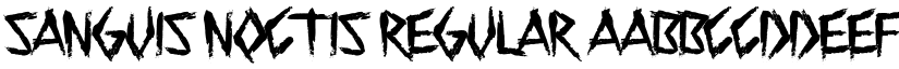 Sanguis Noctis Regular font