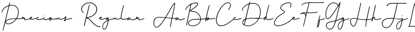 Precious Regular font