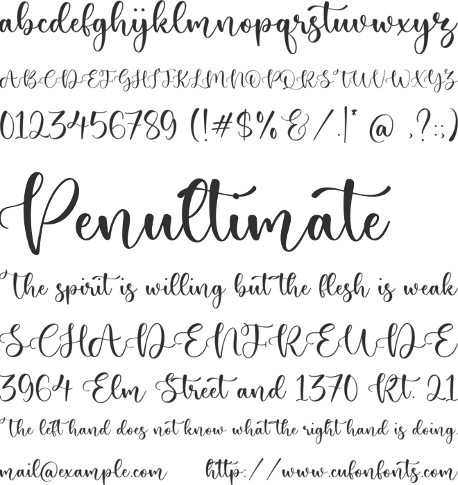 bregitown font preview