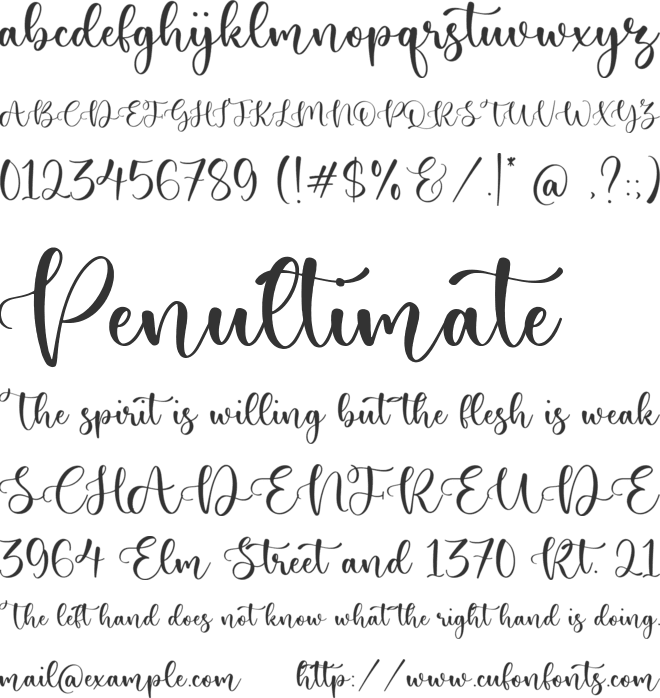 bregitown font preview