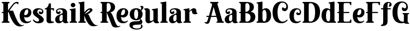 Kestaik Regular font