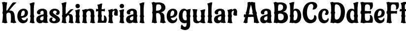 Kelaskintrial Regular font