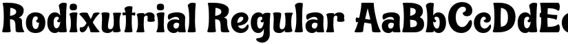 Rodixutrial Regular font