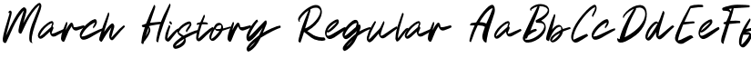 March History Regular font