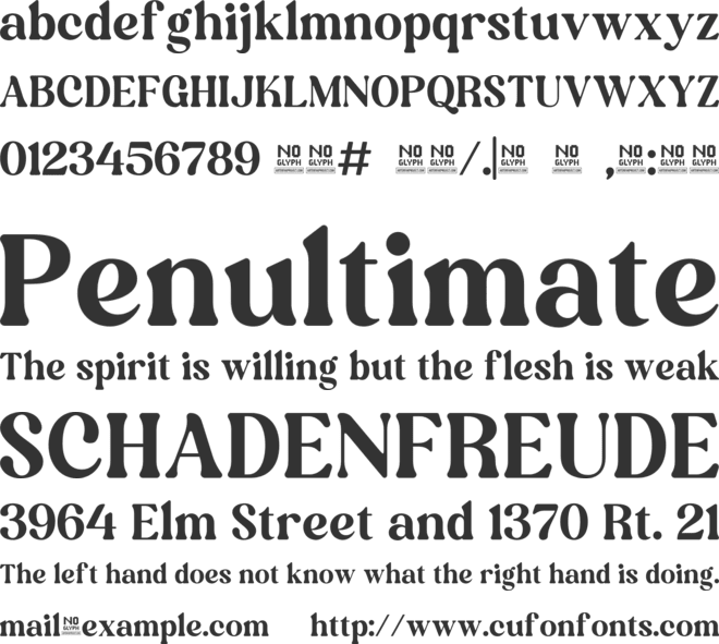 Mandira font preview