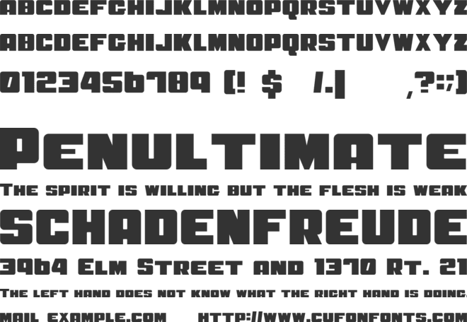 PizzaMan font preview