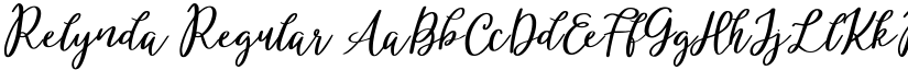 Relynda Regular font
