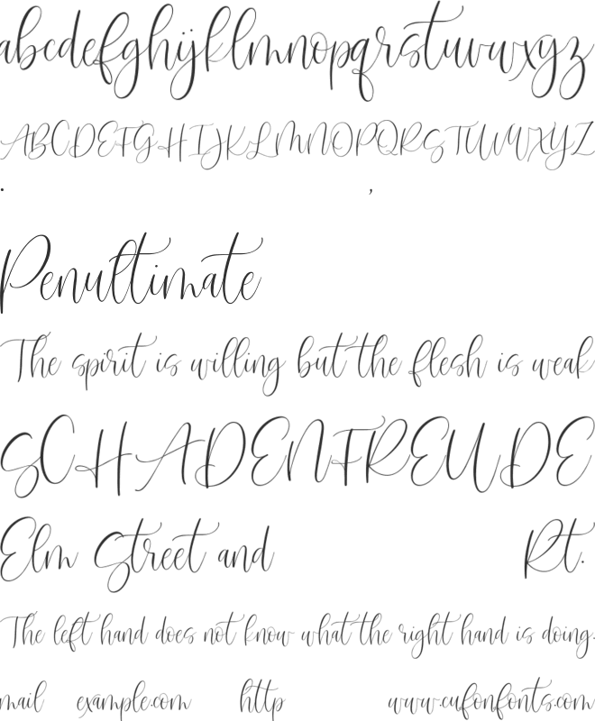 Marchgold font preview