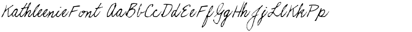 KathleenieFont font