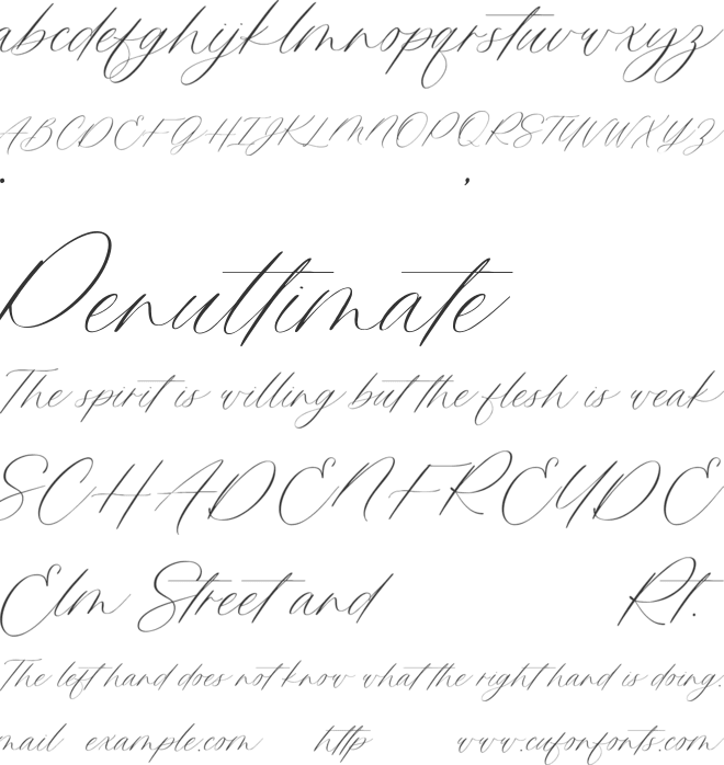 Kalyntha font preview