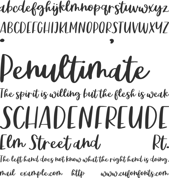 Hello Swashes font preview