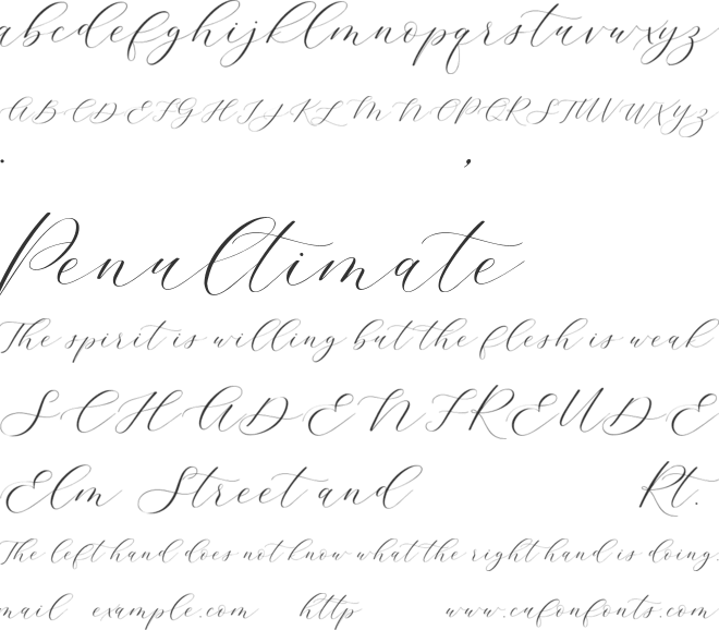 Flantina font preview