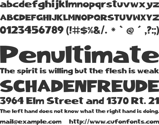 LONDON PRESLEY font preview