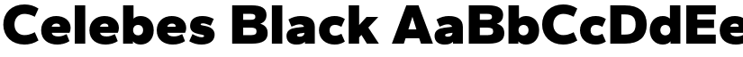 Celebes Black font