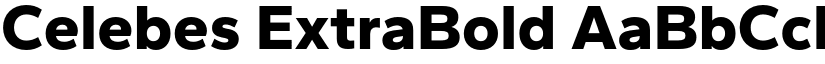 Celebes ExtraBold font