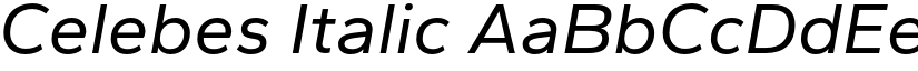 Celebes Italic font