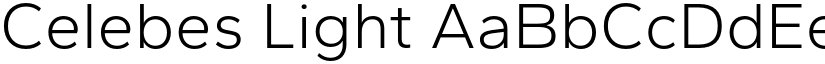Celebes Light font